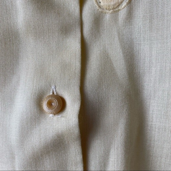 pastel yellow puff sleeve blouse - Picture 9 of 9